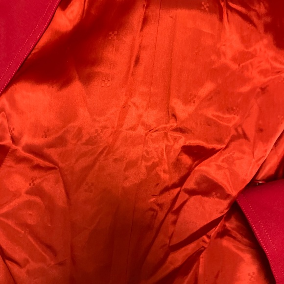 red 3pc vintage wool circle skirt set/suit - Picture 16 of 16